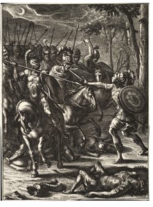 Nisus megöli a Volscenst. 2. állapot alkotó: Wenceslaus Hollar