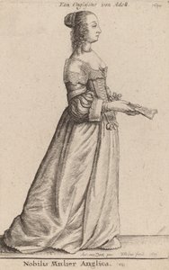 A híres angol nő, 1649 alkotó: Wenceslaus Hollar