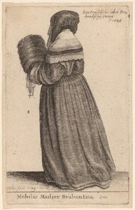 Brabanti nemes asszony alkotó: Wenceslaus Hollar