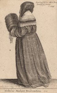 Nemes brabanticai nő, 1649 alkotó: Wenceslaus Hollar