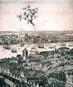 Panorámás kilátás Londonra, 1670 alkotó: Wenceslaus Hollar