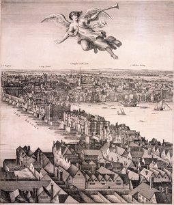 Panorámás kilátás Londonra, 1670 alkotó: Wenceslaus Hollar