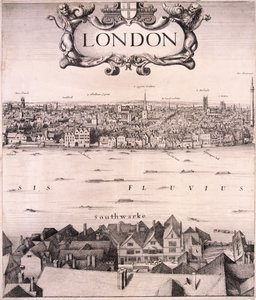 Panorámás kilátás Londonra, 1670 alkotó: Wenceslaus Hollar