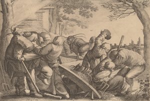 Parasztverekedés, 1646. alkotó: Wenceslaus Hollar