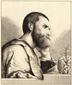 Pietro Aretino portréja fiatal férfiként 1650 körül alkotó: Wenceslaus Hollar