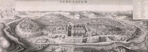 Jeruzsálem kilátása, 1660., 1660. alkotó: Wenceslaus Hollar
