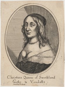 Krisztina királynő alkotó: Wenceslaus Hollar