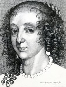 Henrietta Mária királyné, 1641 alkotó: Wenceslaus Hollar