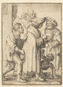 Gazdag ember, a haláltáncból, 1651. alkotó: Wenceslaus Hollar