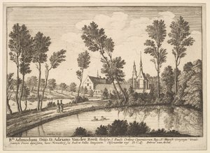 Rothendael apátság, 1648. alkotó: Wenceslaus Hollar