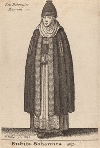 Rustica Bohemica, 1643 alkotó: Wenceslaus Hollar