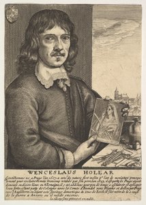 Önarckép, 17. század. alkotó: Wenceslaus Hollar