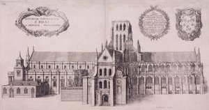 Szent Pál székesegyház, London, 1656 alkotó: Wenceslaus Hollar