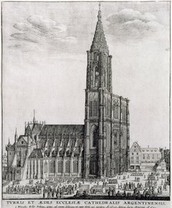 strasbourgi székesegyház, 1645 alkotó: Wenceslaus Hollar
