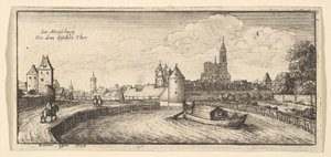 Strasbourg, a „Német látképek” című műből alkotó: Wenceslaus Hollar