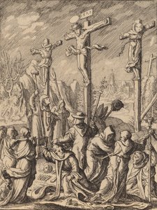 A keresztre feszítés. alkotó: Wenceslaus Hollar