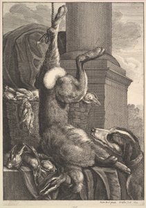 A döglött nyúl, 1649. alkotó: Wenceslaus Hollar