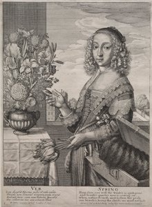 A négy évszak: 1641 tavasz. alkotó: Wenceslaus Hollar