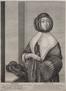 A négy évszak: tél alkotó: Wenceslaus Hollar