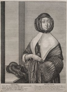 A négy évszak: tél, 1641. alkotó: Wenceslaus Hollar
