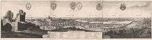 Prága nagy kilátása, 1649. alkotó: Wenceslaus Hollar