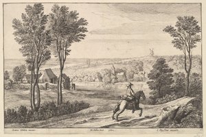 A lovas, 1650. alkotó: Wenceslaus Hollar