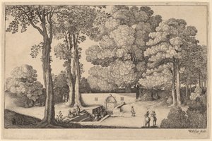 Az ásványforrás alkotó: Wenceslaus Hollar