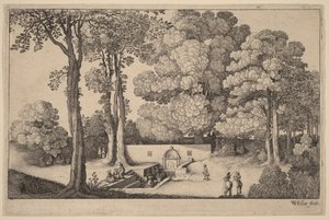 Az ásványvízforrás alkotó: Wenceslaus Hollar