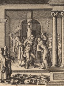 A korbácsolás. alkotó: Wenceslaus Hollar