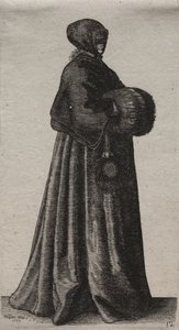 Az angol nők számos szokása, a nemességtől a vidéki nőkig..., 1639. alkotó: Wenceslaus Hollar