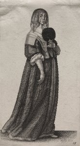 Az angol nők számos szokása, a nemességtől a vidéki nőkig..., 1640. alkotó: Wenceslaus Hollar