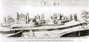 Basing House ostroma, 1645 alkotó: Wenceslaus Hollar