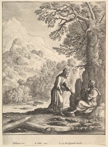 A kísértés, 1625-77. alkotó: Wenceslaus Hollar
