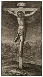 A keresztre feszítés alkotó: Wenceslaus Hollar
