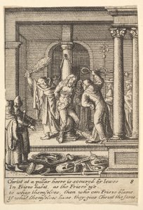 A korbácsolás, 1625-77. alkotó: Wenceslaus Hollar
