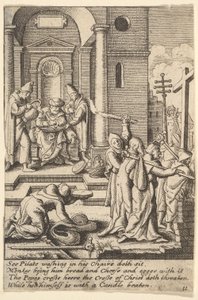 A kézmosás, 1625-77 alkotó: Wenceslaus Hollar