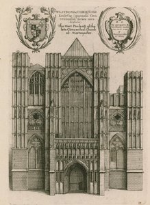 A néhai Westminster Conventual Church nyugati kilátása, London alkotó: Wenceslaus Hollar