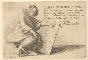Különféle figurák és szondák, 1645 alkotó: Wenceslaus Hollar