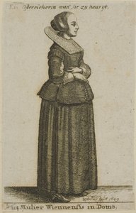 bécsi nő alkotó: Wenceslaus Hollar