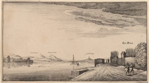 Lewenberg kilátása alkotó: Wenceslaus Hollar