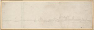 Orsoy látképe alkotó: Wenceslaus Hollar