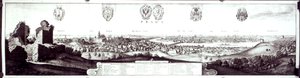 Prága látképe, 1649 alkotó: Wenceslaus Hollar