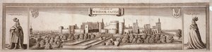 Kilátás a Windsor Castle déli oldalára, Berkshire, 1660 alkotó: Wenceslaus Hollar