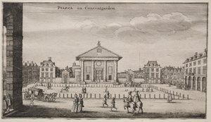 Kilátás Londonra: A Piazza Covent Gardenben. alkotó: Wenceslaus Hollar