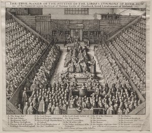 Westminster Hall, belső, Strafford grófjának perével
