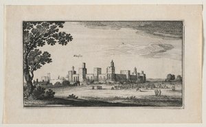 Windsori kastély délkeletről, 1644. alkotó: Wenceslaus Hollar