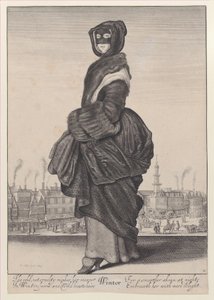 Tél, az Évszakokból, 1643-44., 1643-44. alkotó: Wenceslaus Hollar