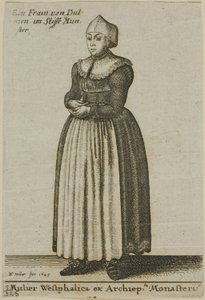 Vesztfáliai nő alkotó: Wenceslaus Hollar