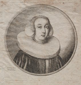 Nő malomkővel, 1644. alkotó: Wenceslaus Hollar