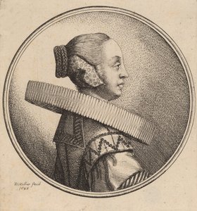 Ruffos nő, 1643. alkotó: Wenceslaus Hollar